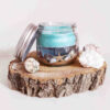 Scented Candle Jar for Perfect for Meditation & Every Room with Ocean Design