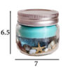Scented Candle Jar for Perfect for Meditation & Every Room with Ocean Design