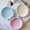 Shell-Shaped Jewelry Holder Concrete Material in 2 Pcs