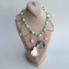 Silver Stainless Steel Choker Necklace with Pearls & Crystals – Non-Tarnish & Hypoallergenic