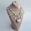 Silver Stainless Steel Choker Necklace with Pearls & Crystals – Non-Tarnish & Hypoallergenic