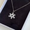 Snowflake Beaded Choker Necklace - Handmade, Minimalist Ideal for Everyday Wear