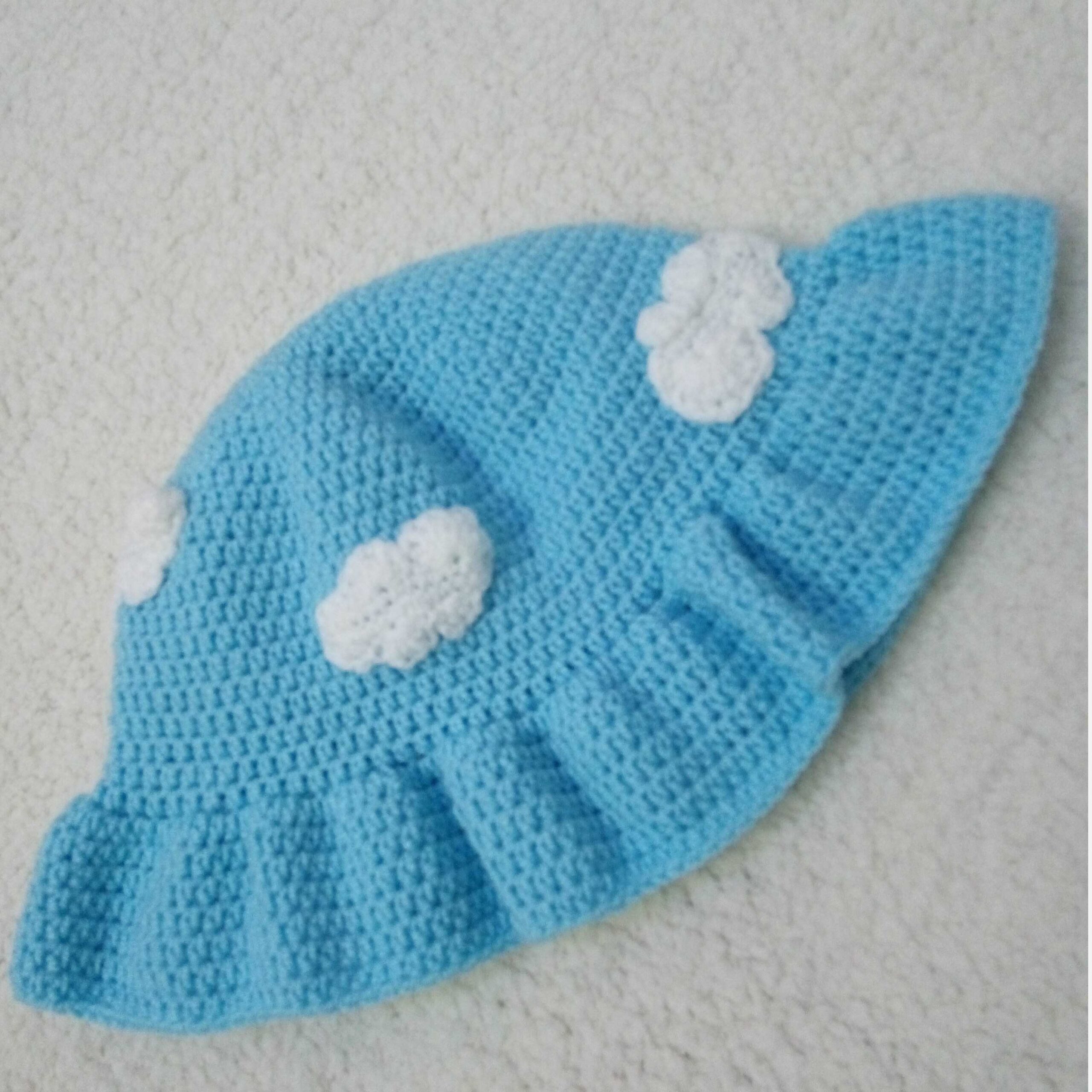 Soft Crochet Bucket Hat – Suitable for Spring and Summer