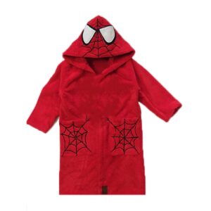 Spider-Man Hooded Bathrobe Towel – Size 60×40 cm