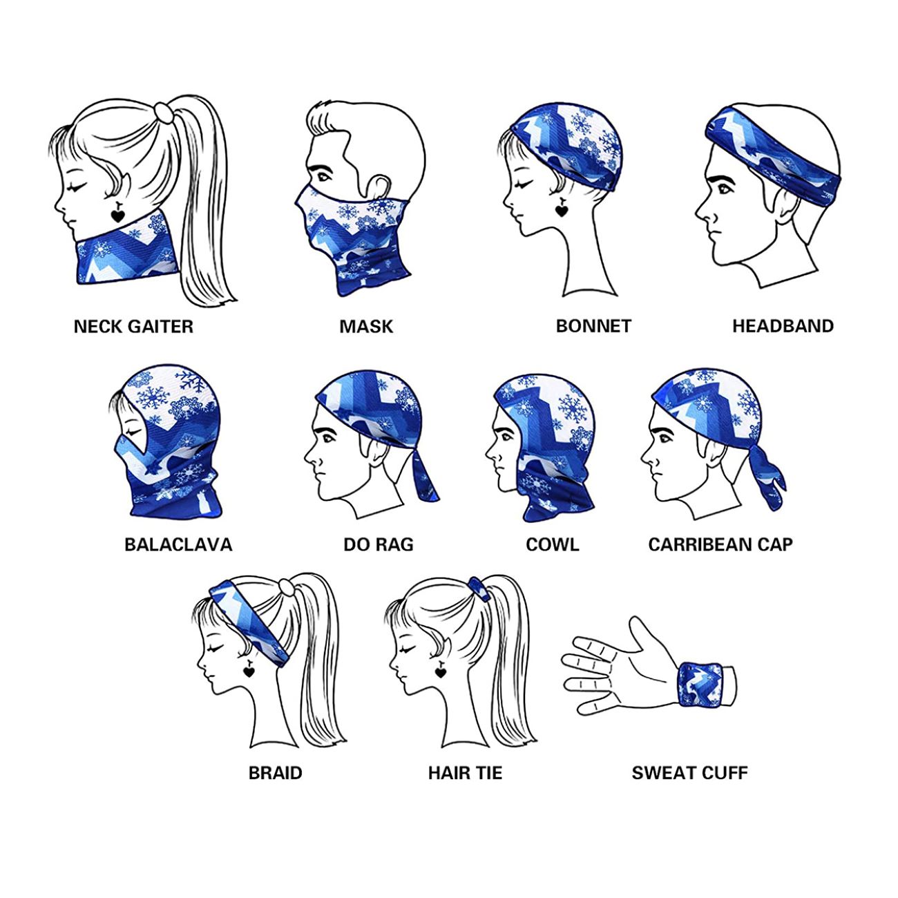 Stretchable and Durable Tube Scarf for All Seasons – Great for Layering and Outdoor Protection