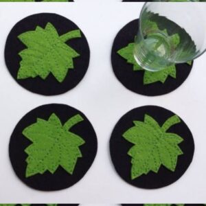 Stylish Felt Coaster Set – Suitable for Gifting or Personal Use (6x)