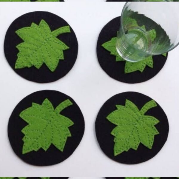 Stylish Felt Coaster Set – Suitable for Gifting or Personal Use (6x)