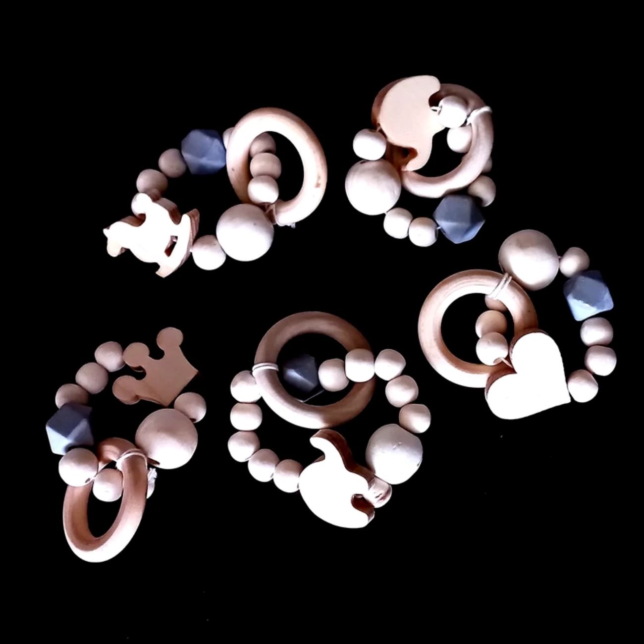 Sustainable Baby Rattle – Made from Solid Natural Wood