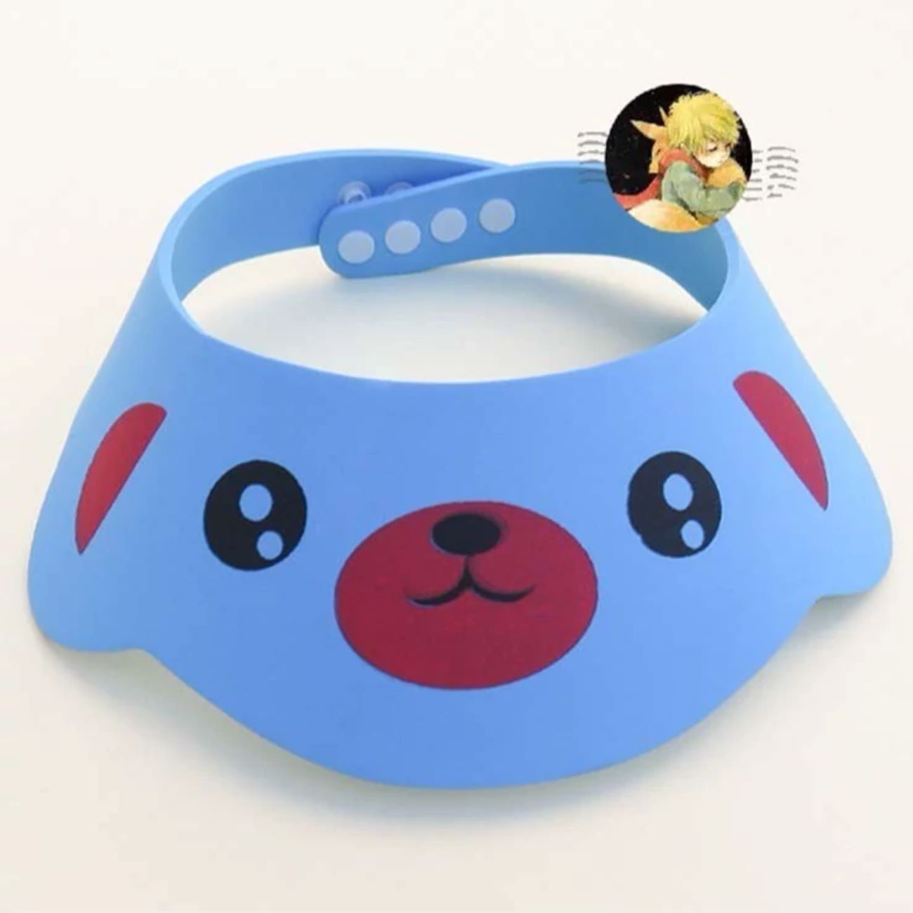 Tear-Free Baby Bath Protective Shield — Soft Silicone Adjustable Shower Cap