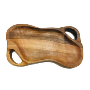 Timeless Wooden Tray with Handles – Rustic Charm Suitable for Styling & Gifts