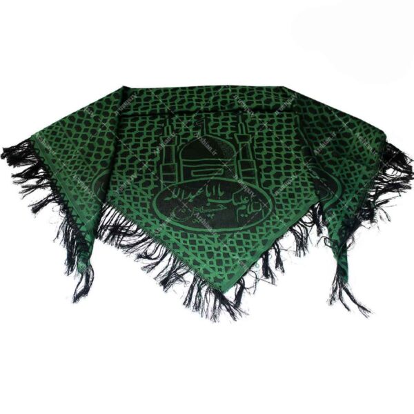 Traditional Middle Eastern Shemagh – Suitable for  Headwear, Neckwear with Dhikr Design in Green