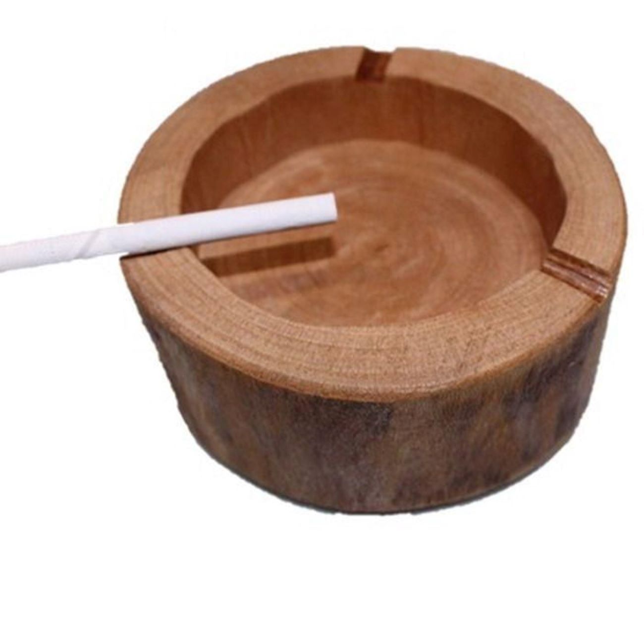Tree Slice Log Ashtray – Suitable for Smokers with Rustic Style