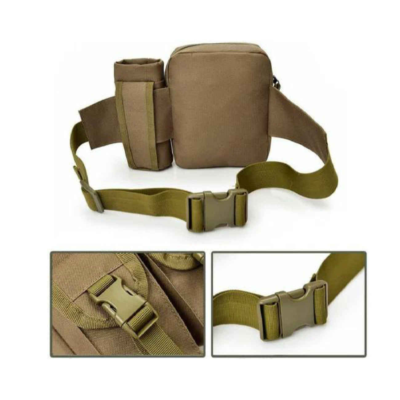 Ultimate Brezent Fanny Pack for Tactical, Prepper & Outdoor Use with 4 Packet