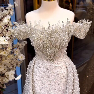 Women’s Crystal Evening Dress – Glamorous & Classy