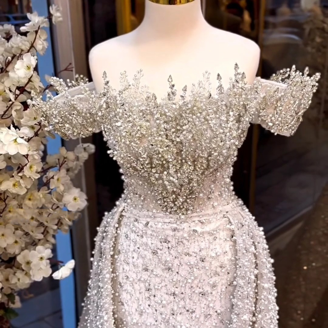 Women's Crystal Evening Dress – Glamorous & Classy