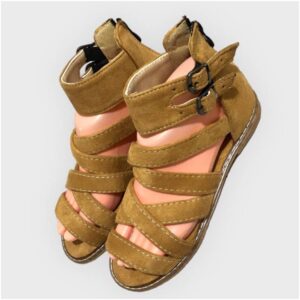 Women’s Fashion Flat Gladiator Sandals – Summer Essential with Easy Zipper