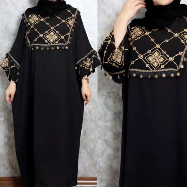Women’s Traditional Mantu – Long Sleeve Modest Dress for Special Occasions