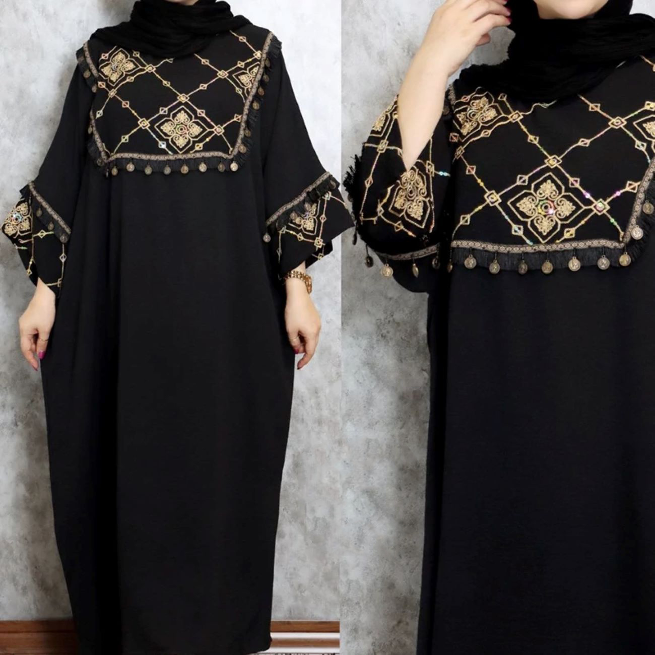 Women’s Traditional Mantu – Long Sleeve Modest Dress for Special Occasions