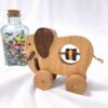 Wooden Elephant Baby Rattle – Natural, Safe & Eco-Friendly Toy