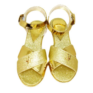 Elegant Kids Party Sandals with Glitter Strap and Soft Cushioned Insole