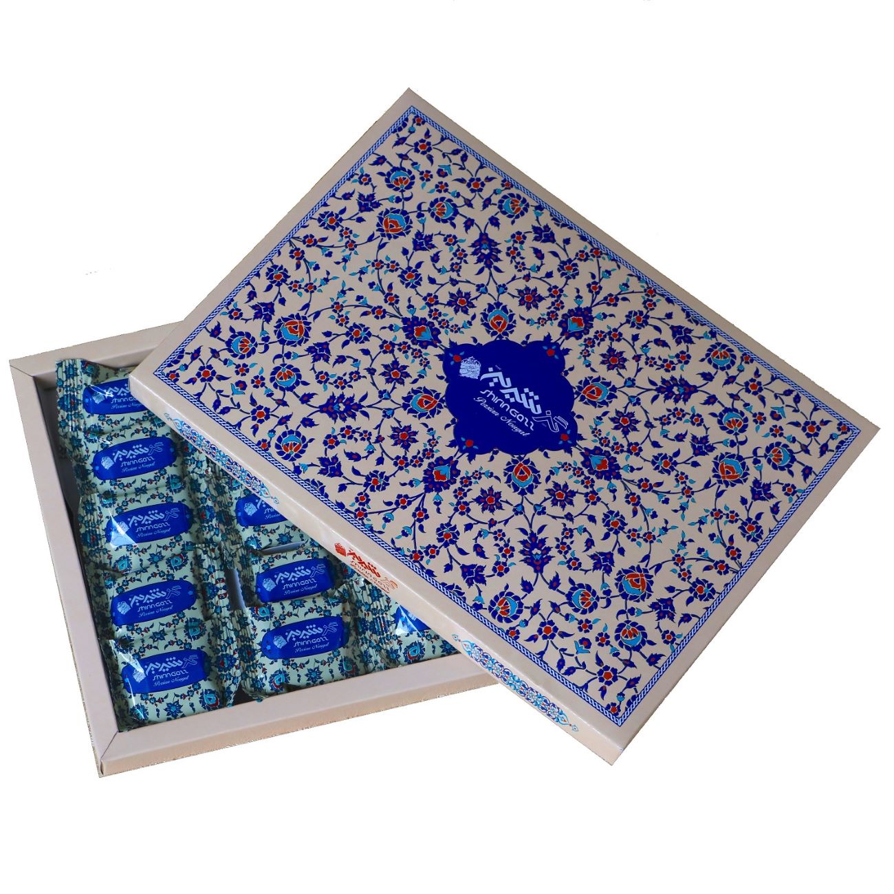 Shirin Gaz 10% Pistachio & Almond Mixed Persian Nougat - 200g (4x)