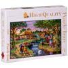 1000-Piece Puzzle – Decorative Artwork for Framing, Beautiful Village Scene