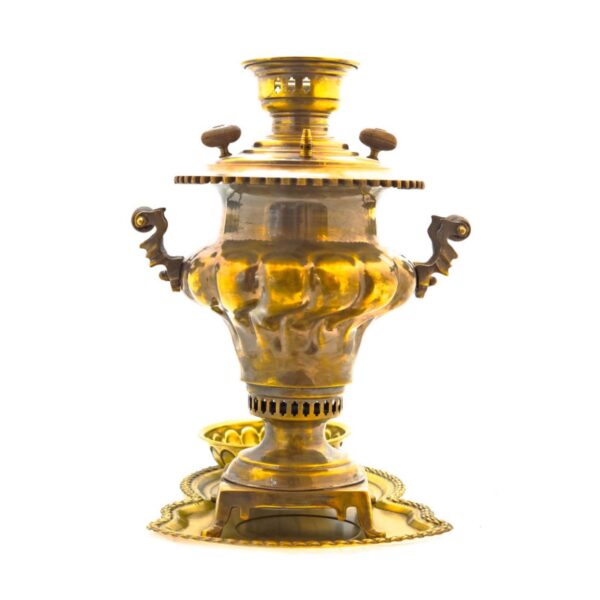 3-Piece Brass Charcoal Samovar Set, Pichi Model