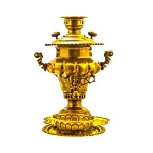 3-Piece Brass Charcoal Samovar Set, Pichi Model