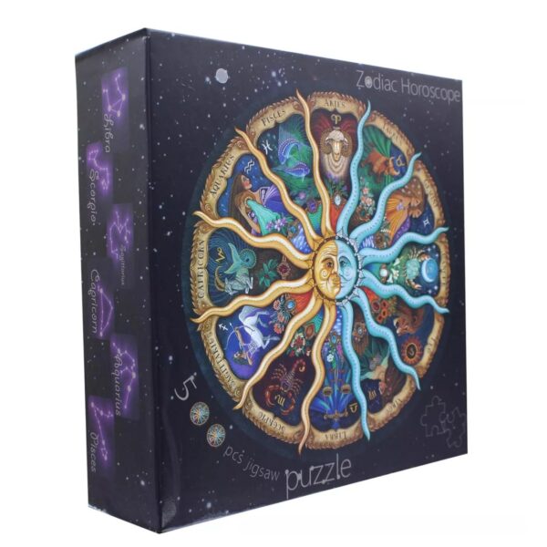 500-Piece Zodiac Puzzle – Circular Horoscope Design