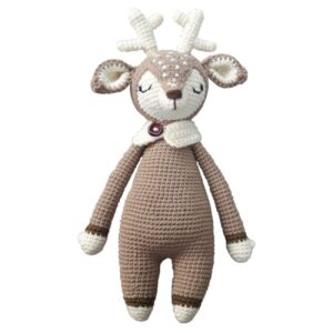 Adorable Knitted Deer Doll – Perfect Gift and Cozy Decorative Accent
