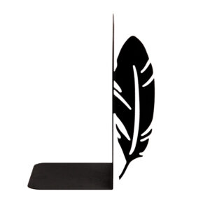 Artistic Feather Novelty Bookend – Suitable for Stylish Home and Workspace Organization