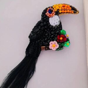 Beaded Toucan Brooch Graceful and Unique