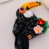 Beaded Toucan Brooch Graceful and Unique
