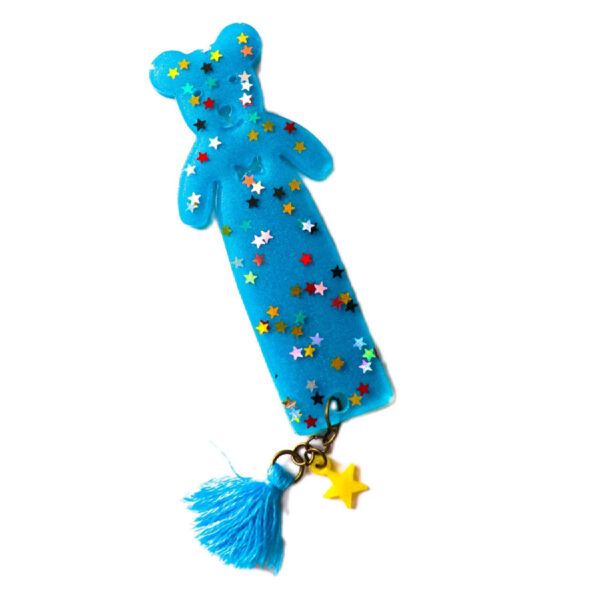 Bear Design Resin Bookmark – Unique Handmade Accessory, Gift for Readers & Students