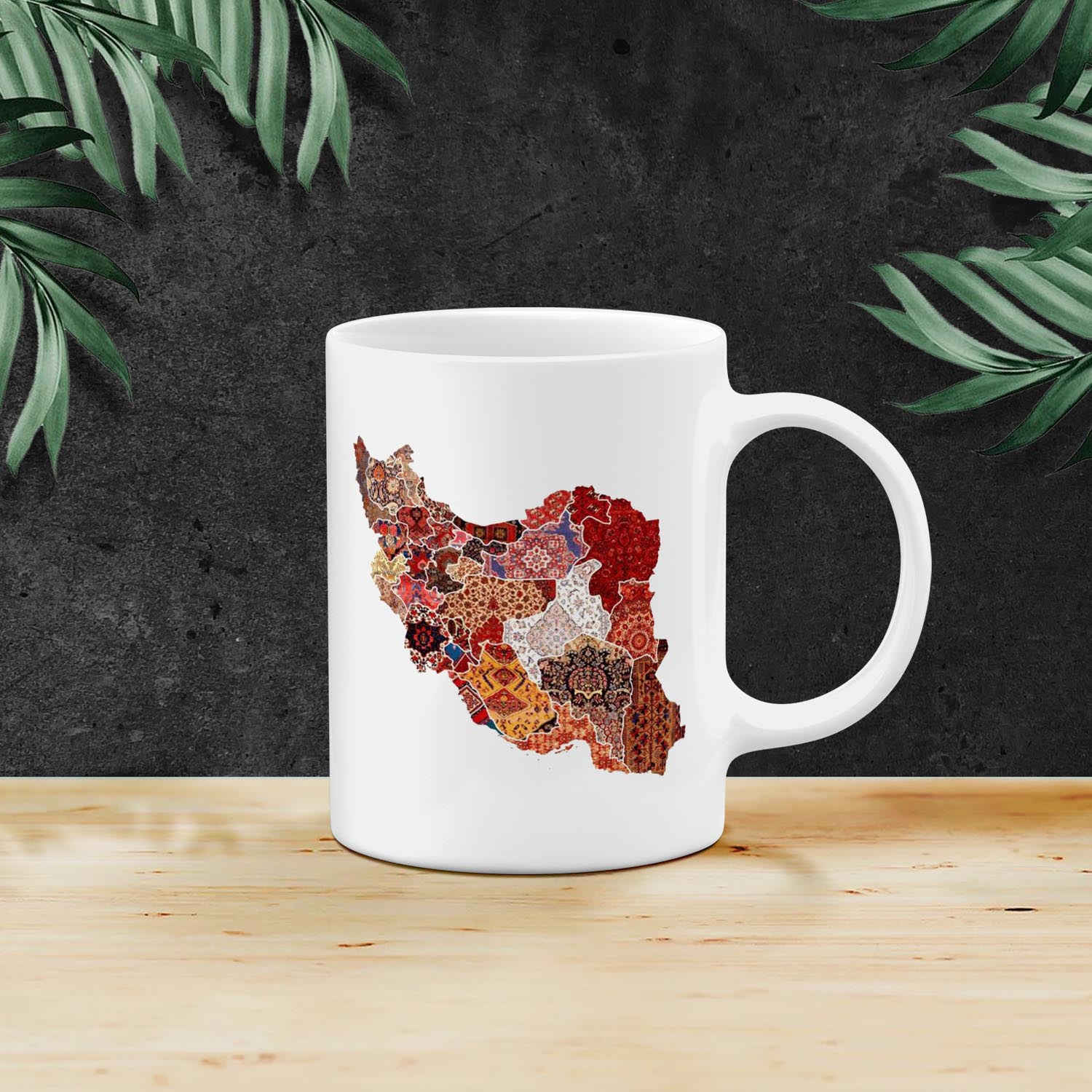 Beautiful Ceramic Mug with Iran Map Design – Perfect for Gift - ShopiPersia
