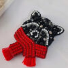 Beautiful and Lovable Beaded Raccoon Brooch