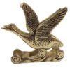 Brass Tabletop Tissue Holder Bird Design (2)