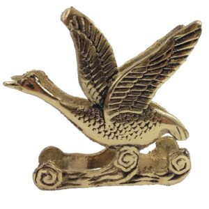 Brass Tabletop Tissue Holder Bird Design