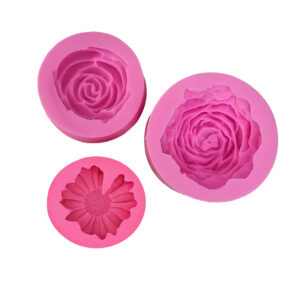 Candle Mold Set – Includes Anemone, Daisy & Classic Rose Designs 3-Piece