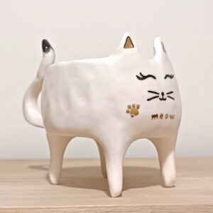 Ceramic Artistic Mug Featuring Cat Design – Idea Gift for Cat Fans