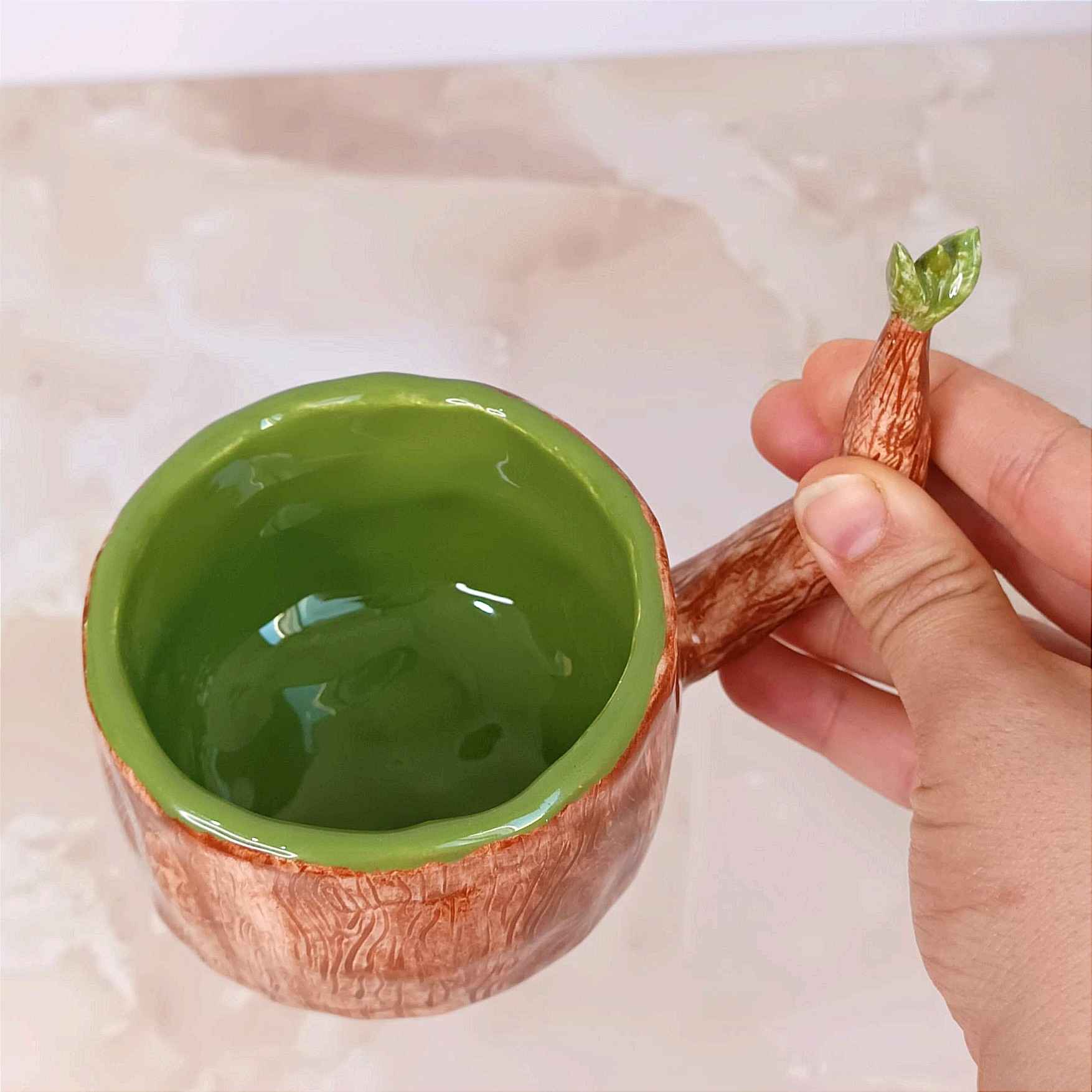 Ceramic Mug – Fantasy-Style Cup Perfect for Potion, Coffee, or Tea with Tree Design