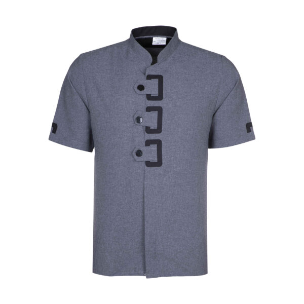 Chef Uniform with Modern Fit – Stylish, Functional & High-Performance in Gray