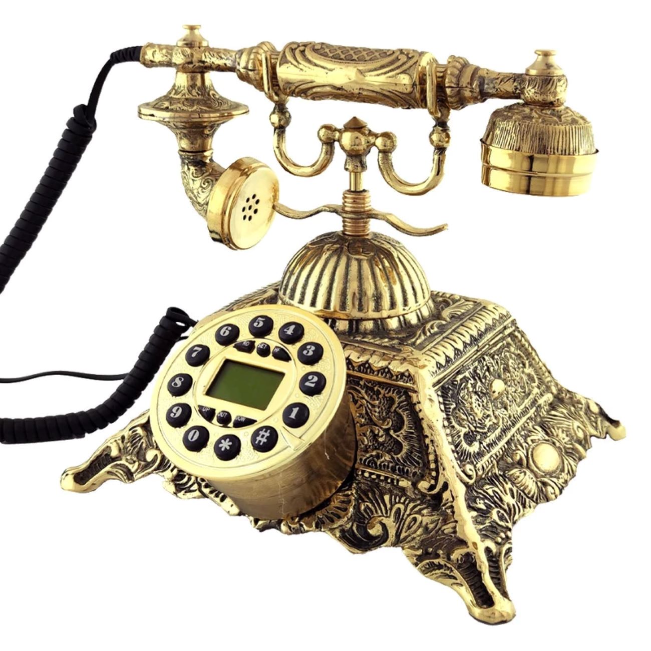 Classic Brass Telephone: Timeless Beauty for Your Home