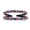 Colorful Double Beaded Hairband – Bold & Beautiful