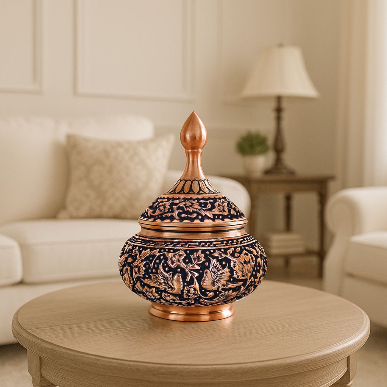 Copper Candy Bowl – A Showcase of Traditional Elegance