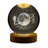 Crystal Globe Table Lamp, Moon and Girl Design Model
