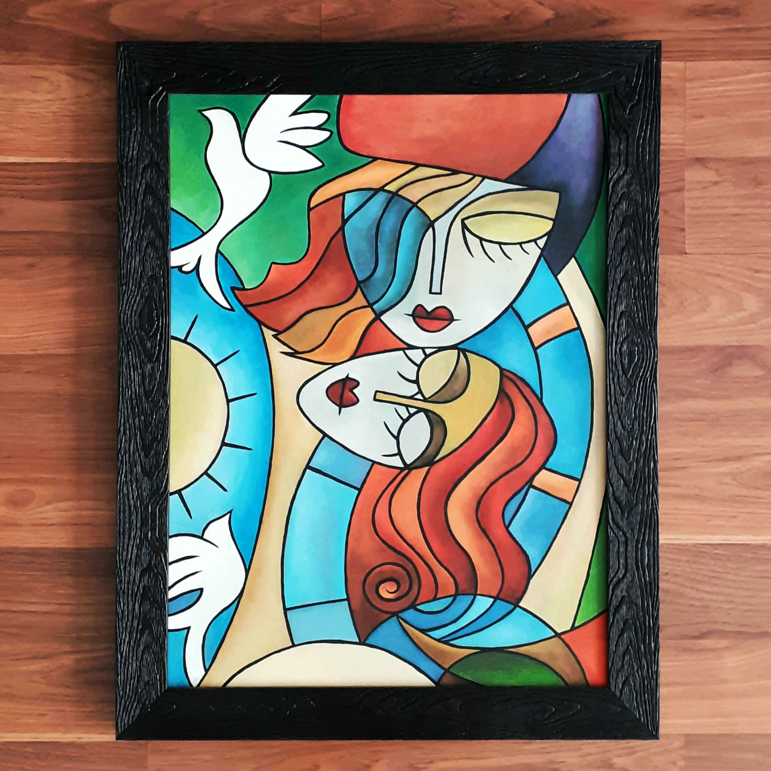 Cubism Wall Art Painting – Suitable for Minimalist and Modern Designs