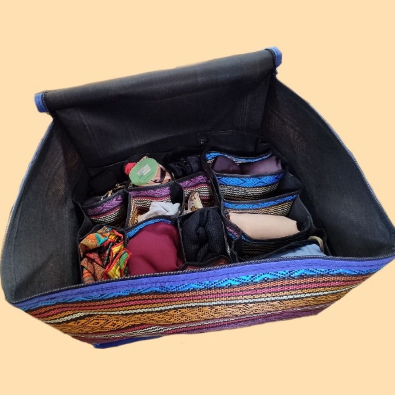 Cultural Charm: Jajim Fabric Clothing Box