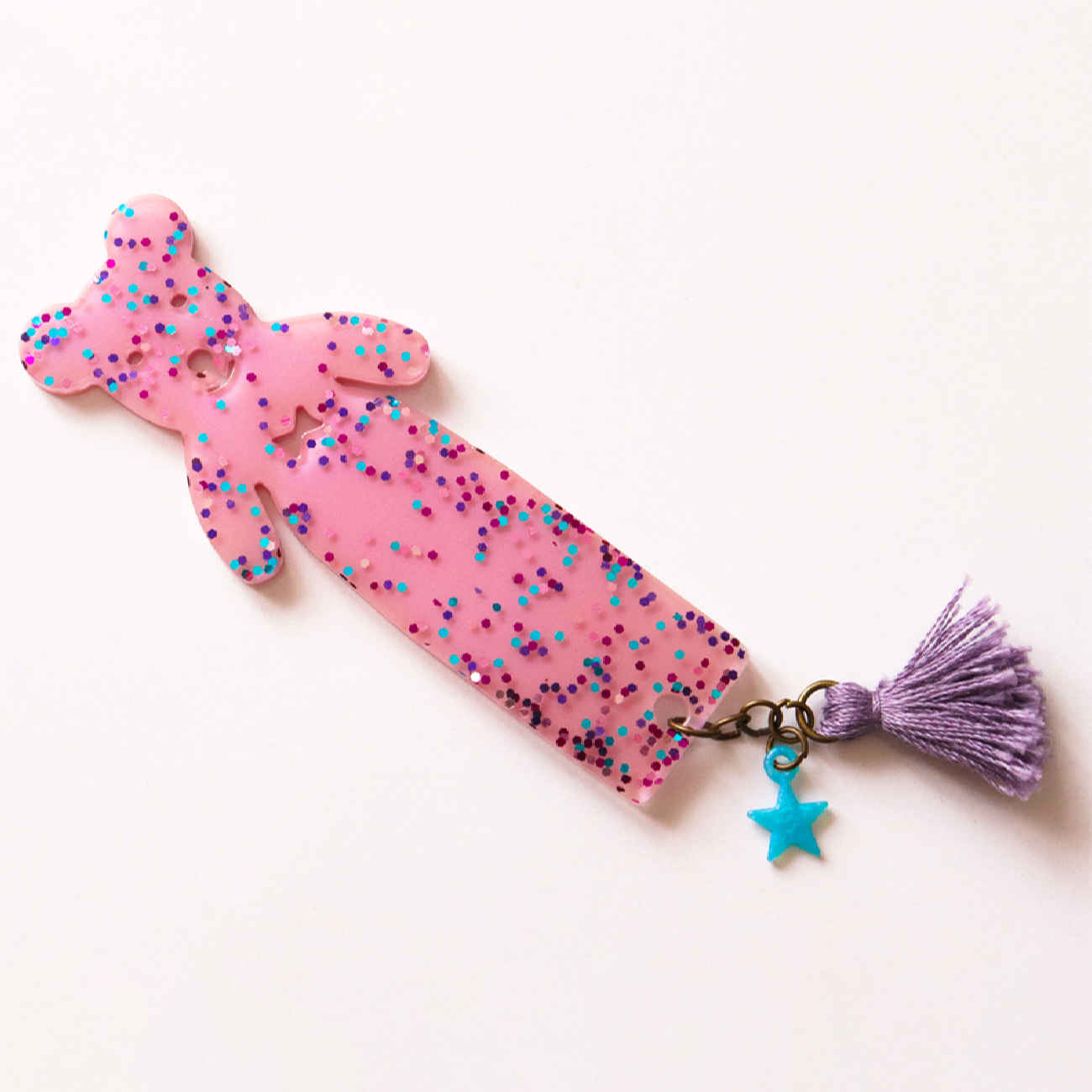 Cute Resin Bookmark with Tassel – Handmade for Teen Book Lover Gift