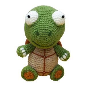 Cute and Cozy Knitted Turtle Doll – Beautiful Handmade Woolen Toy